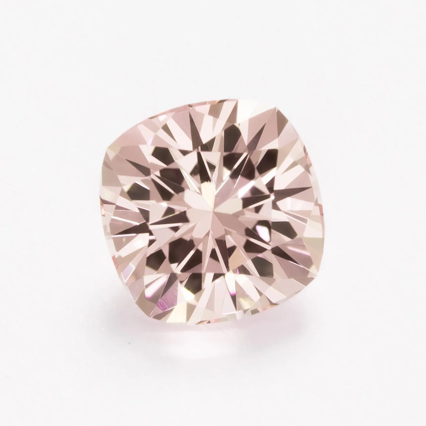 lab peach sapphire cushion cut nova