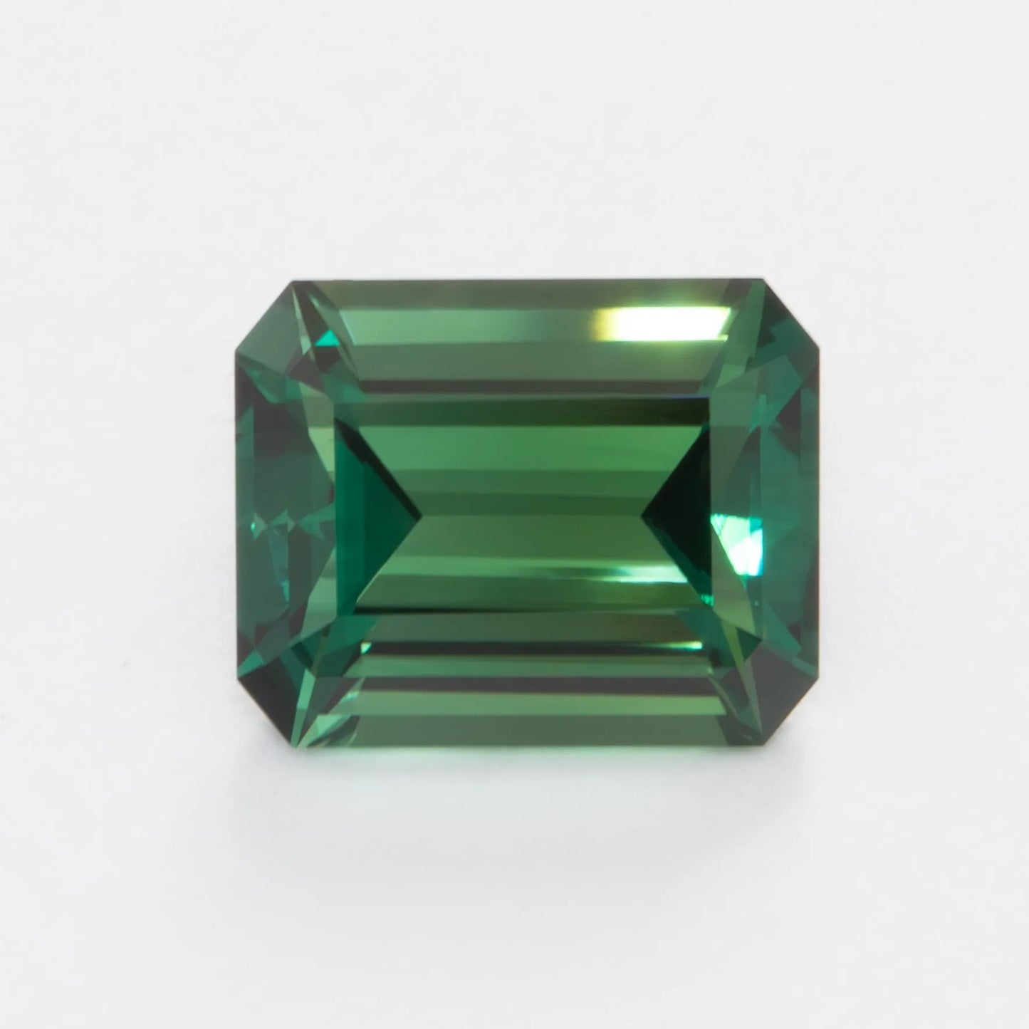 green lab sapphire step cut