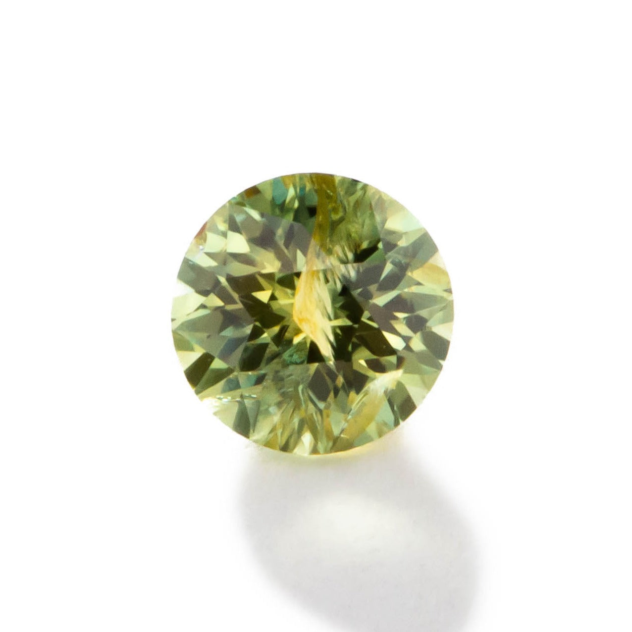 af0122 yellow-green african sapphire round