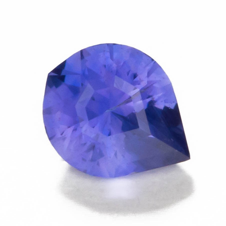 AF0128 purple african sapphire pear 'maya drop'