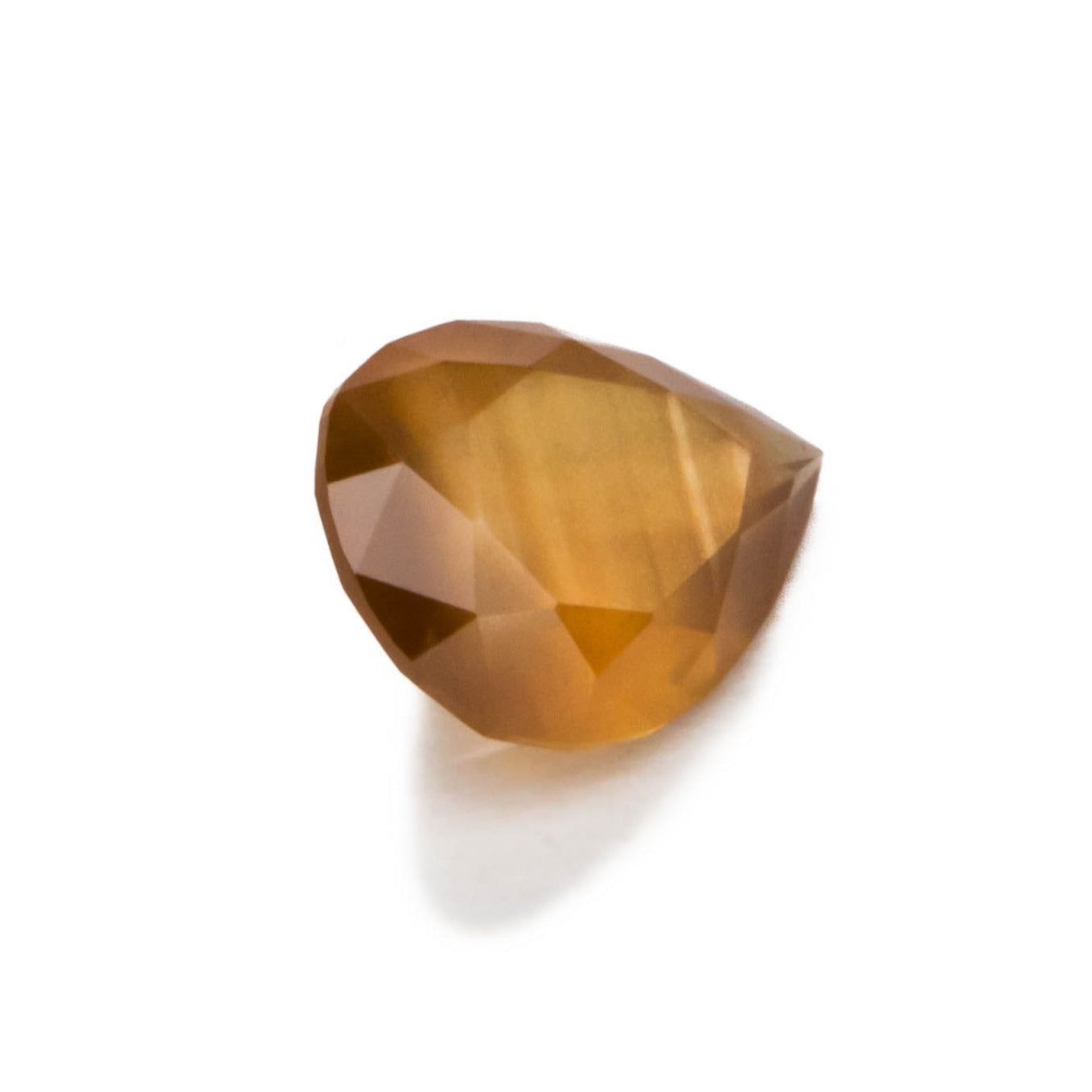 af0131 toffee colored african sapphire pear