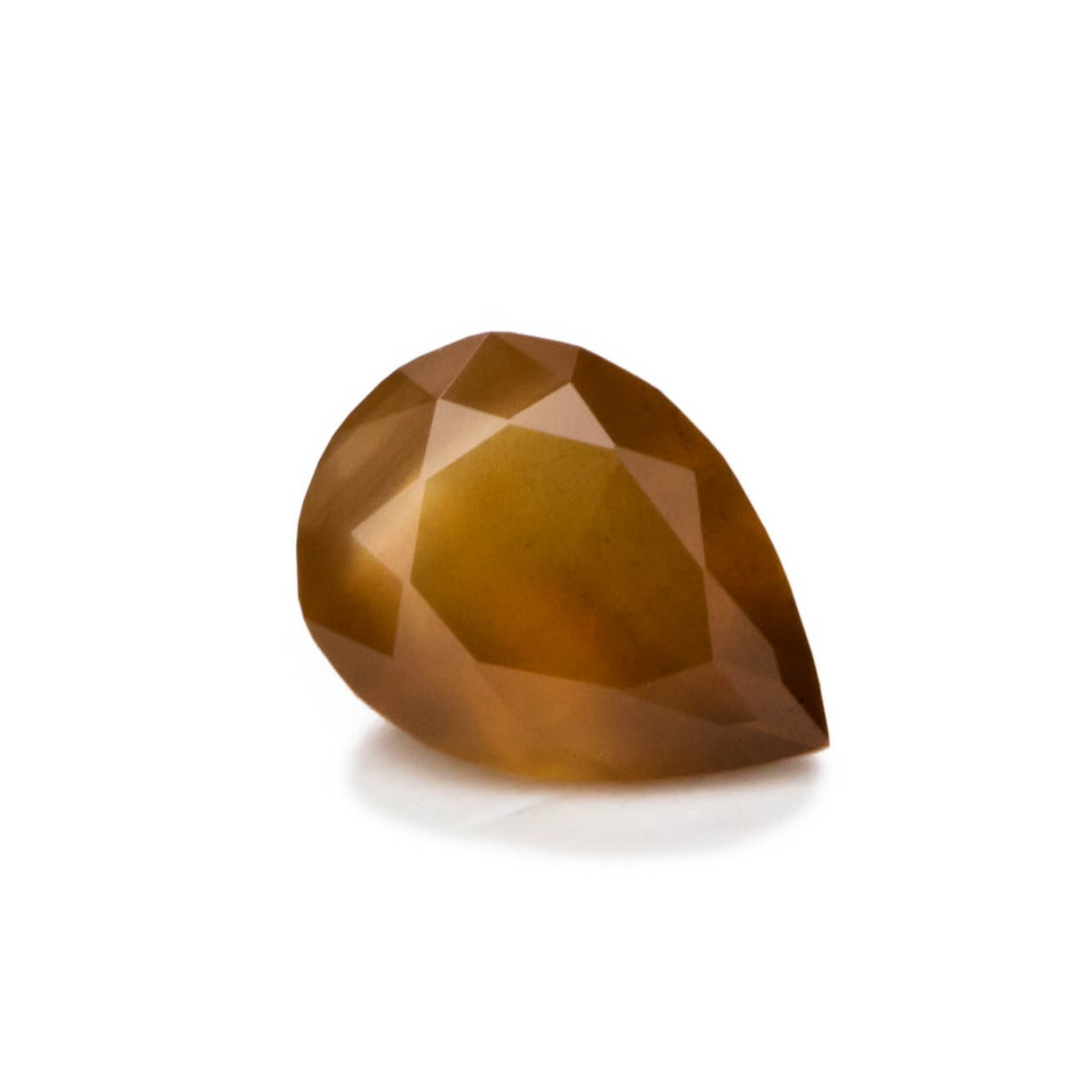 af0131 toffee colored african sapphire pear