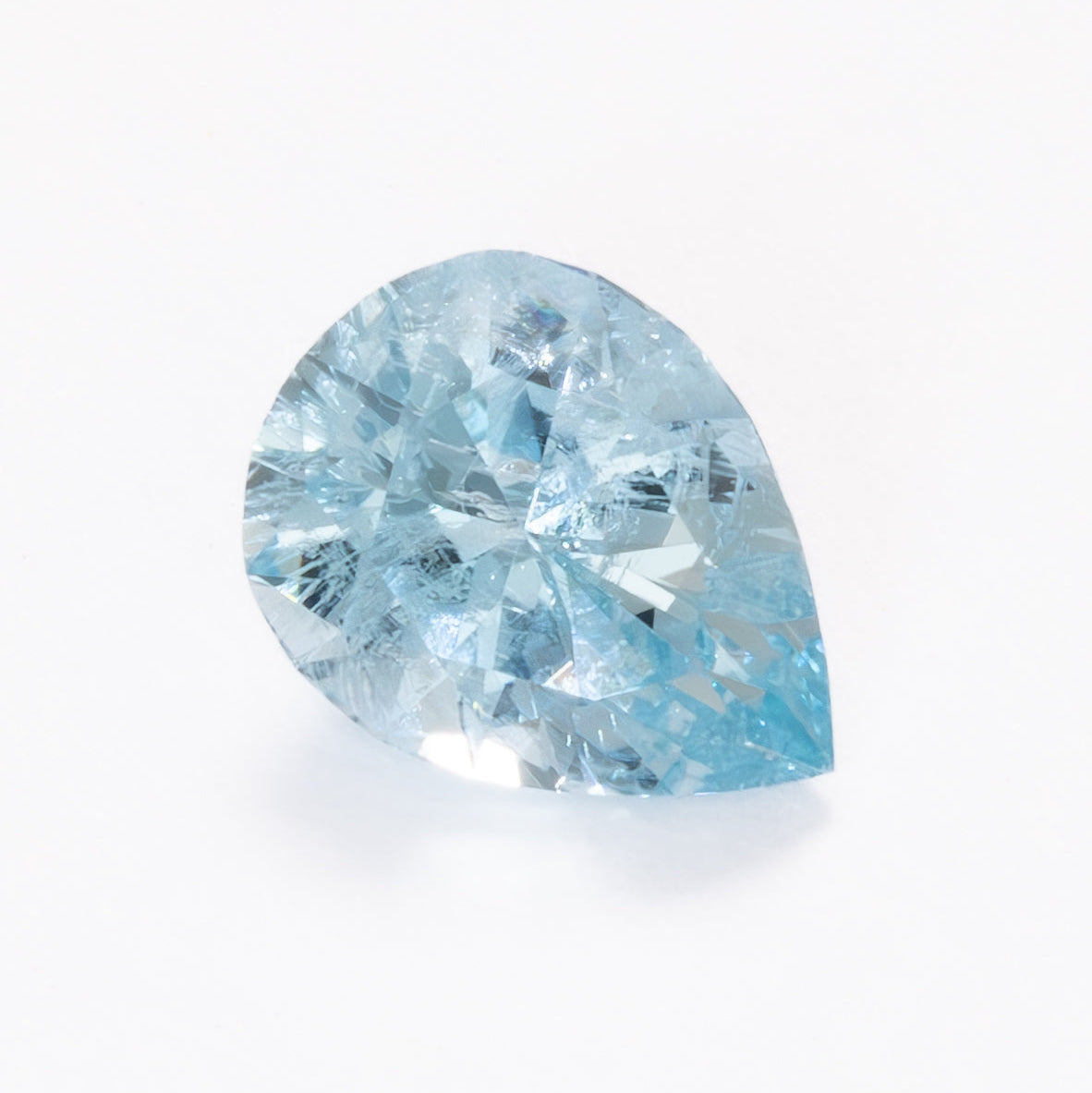 AQ0112 light blue aquamarine pear