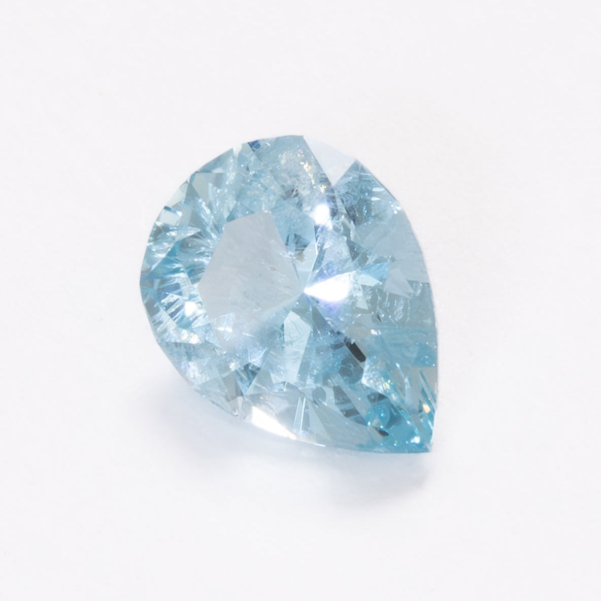 AQ0112 light blue aquamarine pear