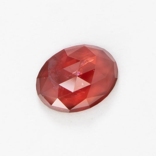 GR0129 red malaya garnet rose cut oval