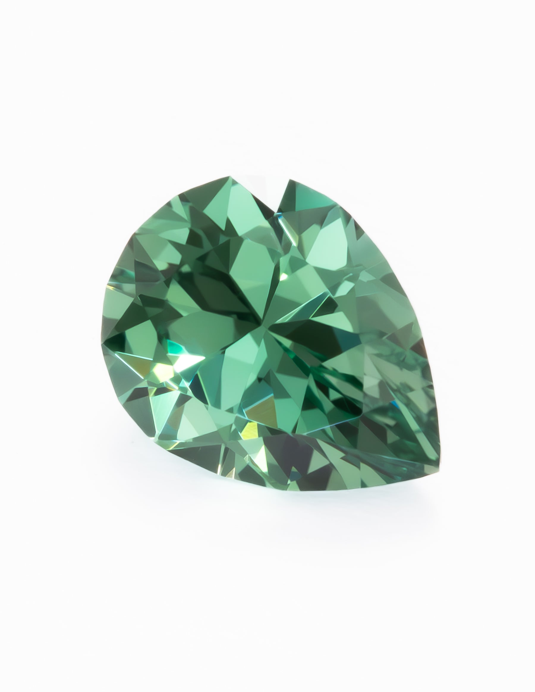 green lab sapphire antique pear