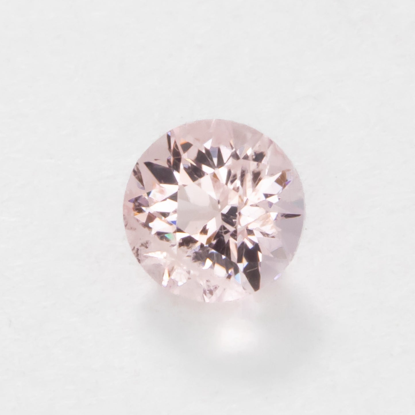 MG0100 round cut morganite