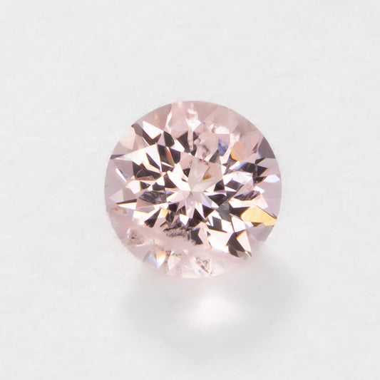 MG0100 round cut morganite