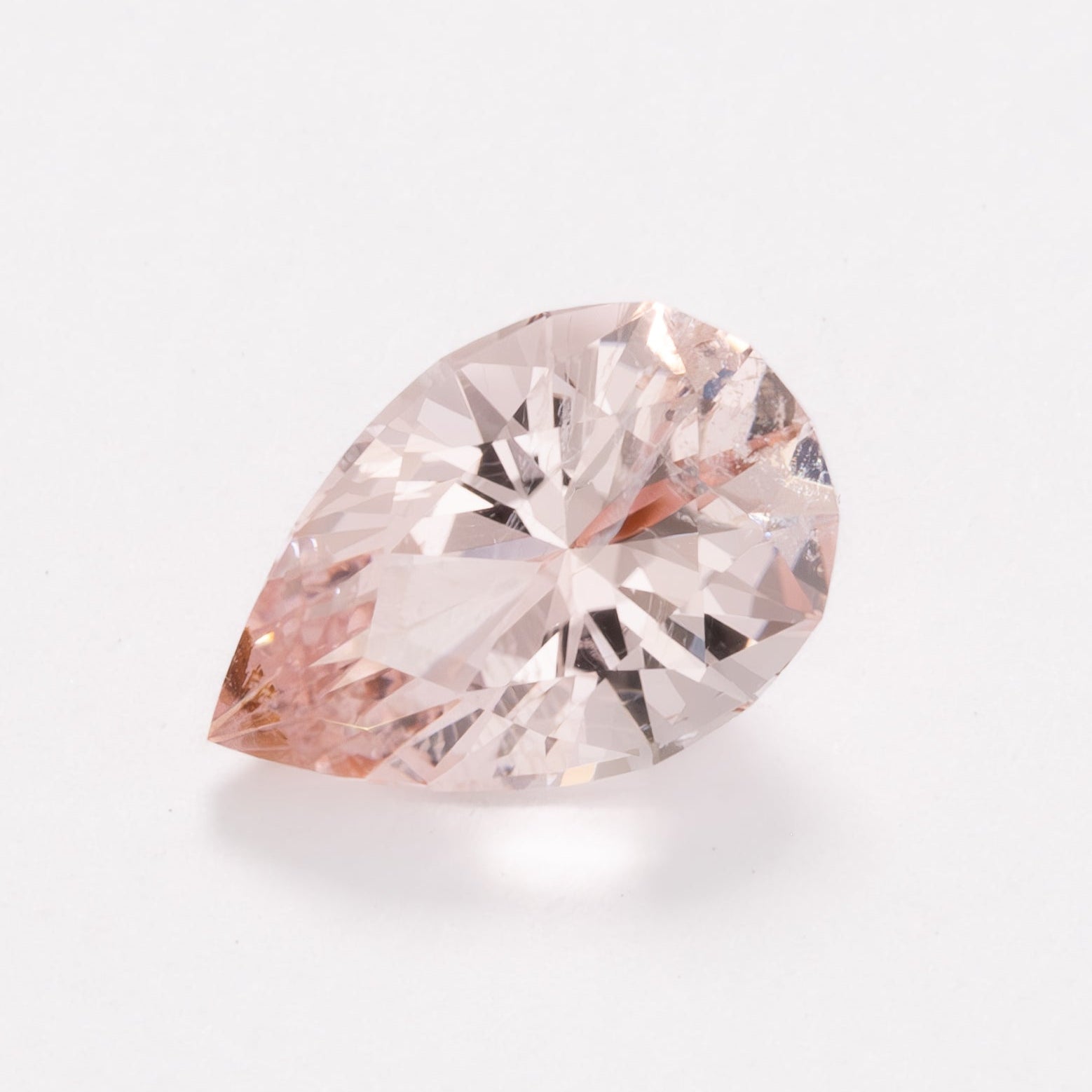 MG0107 peach pear morganite