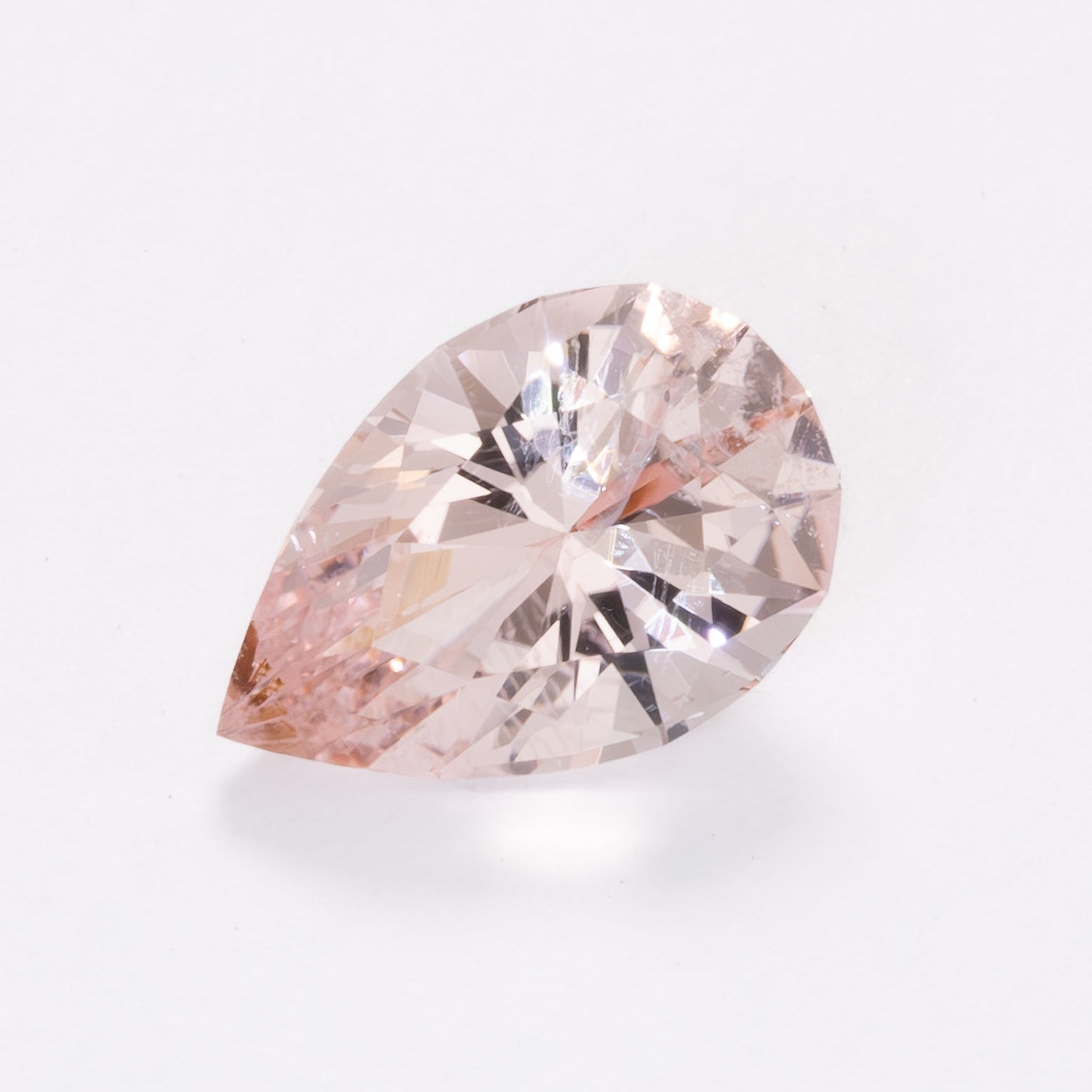 MG0107 peach pear morganite