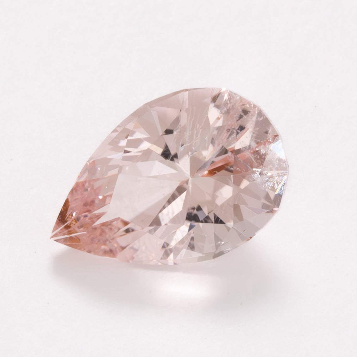 MG0107 peach pear morganite