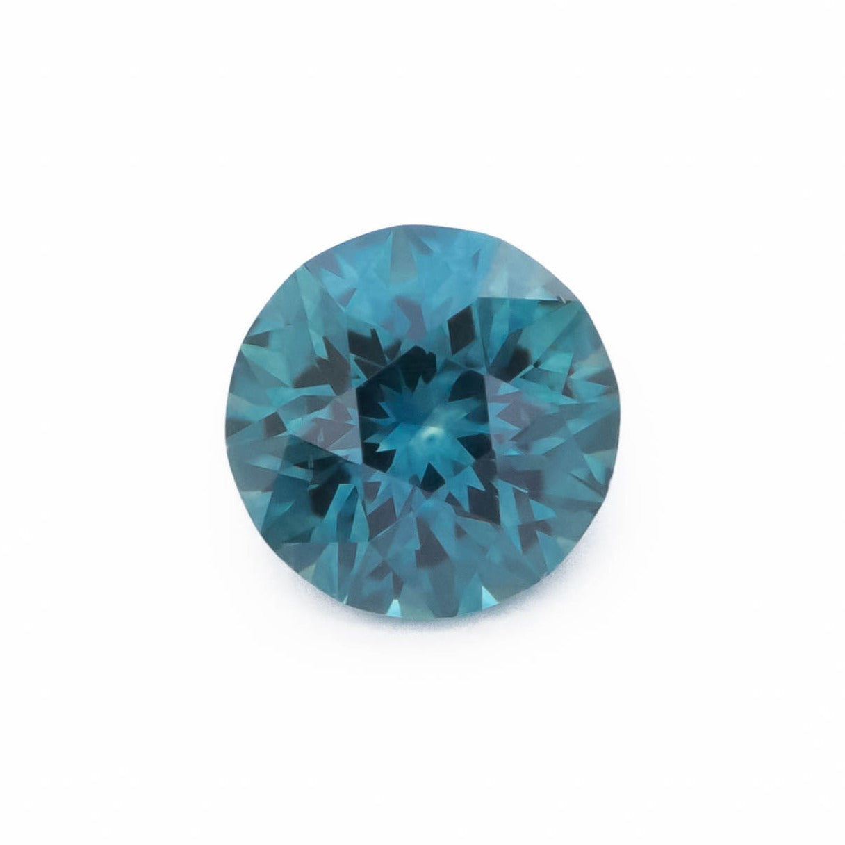 MS0121 blue-green montana sapphire round cut