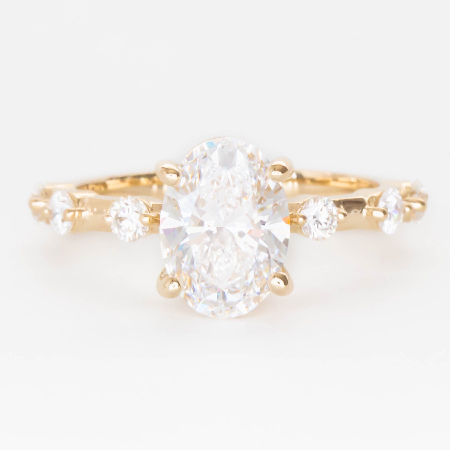 Nyla oval lab diamond engagement ring