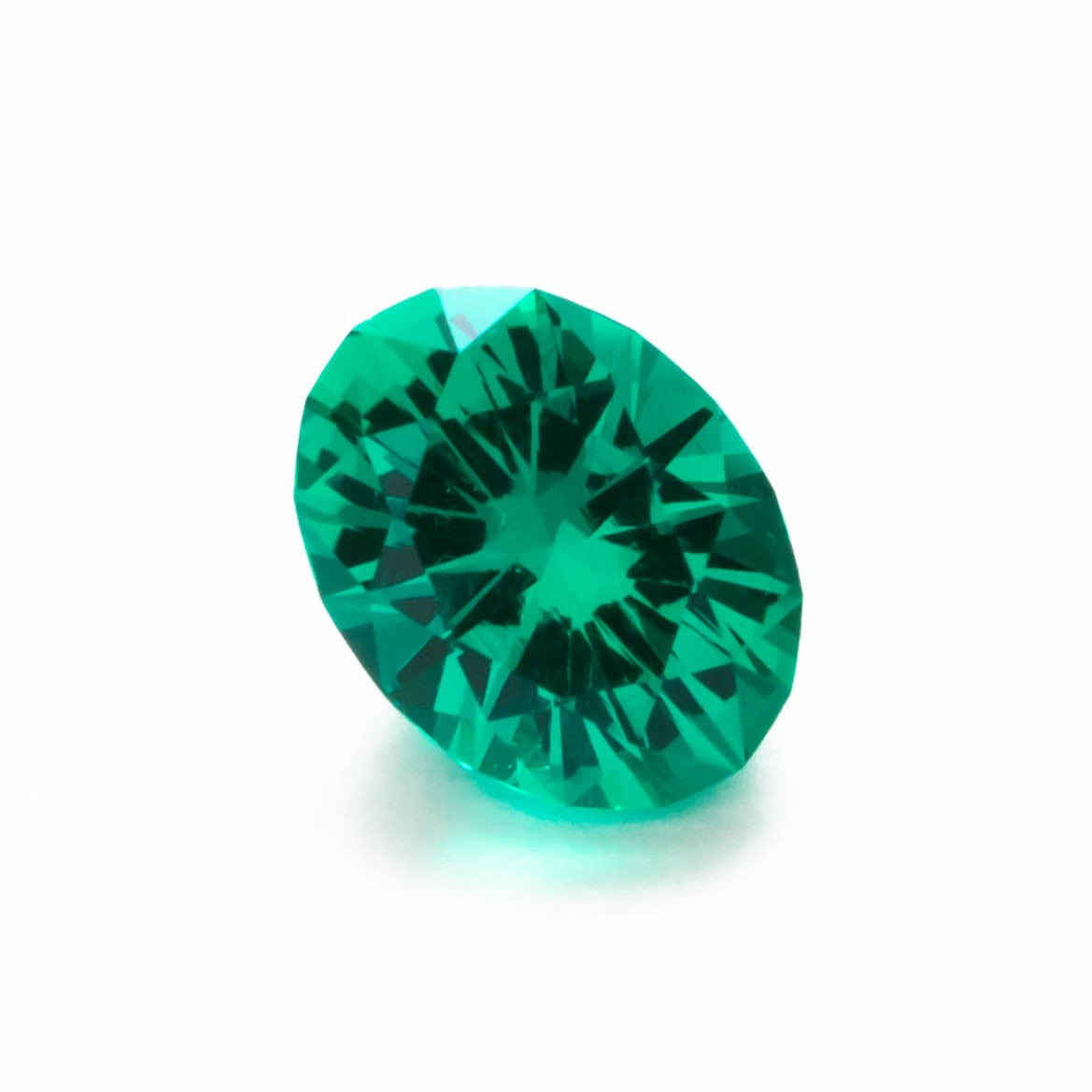 oval hydrothermal emerald