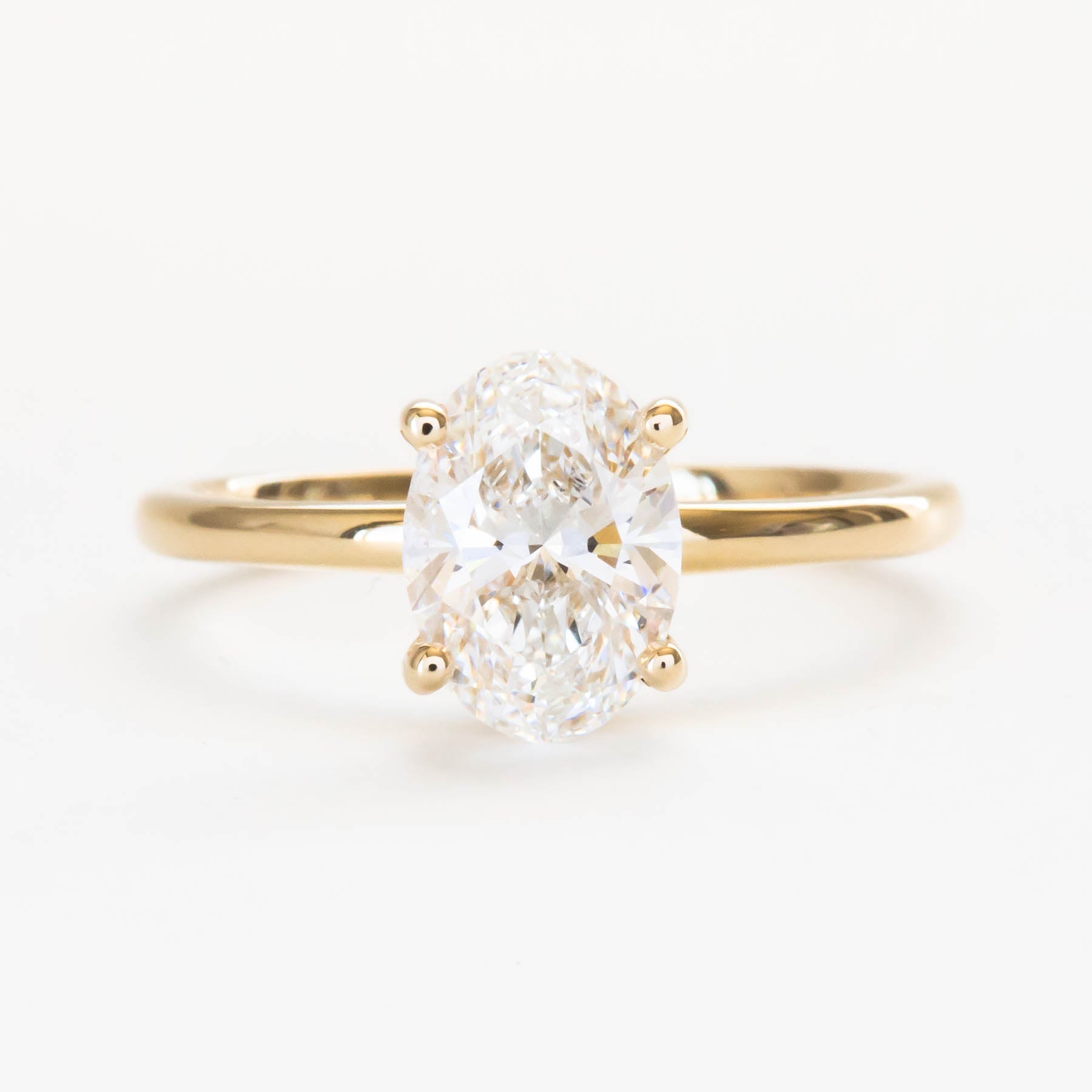 lab diamond hidden halo engagement ring