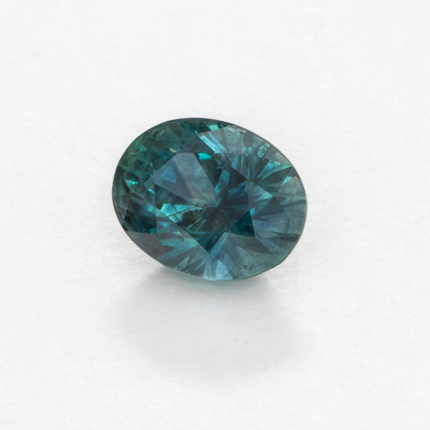 PSH0134 blue green oval montana sapphire