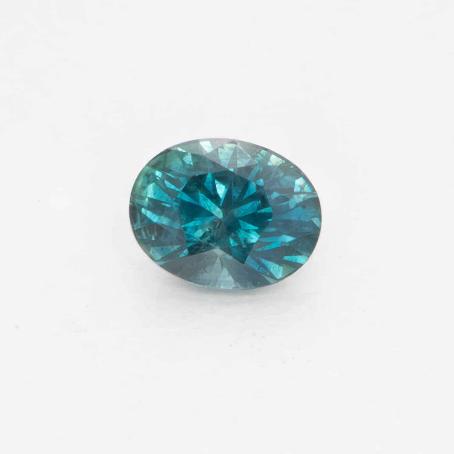 PSH0134 blue green oval montana sapphire