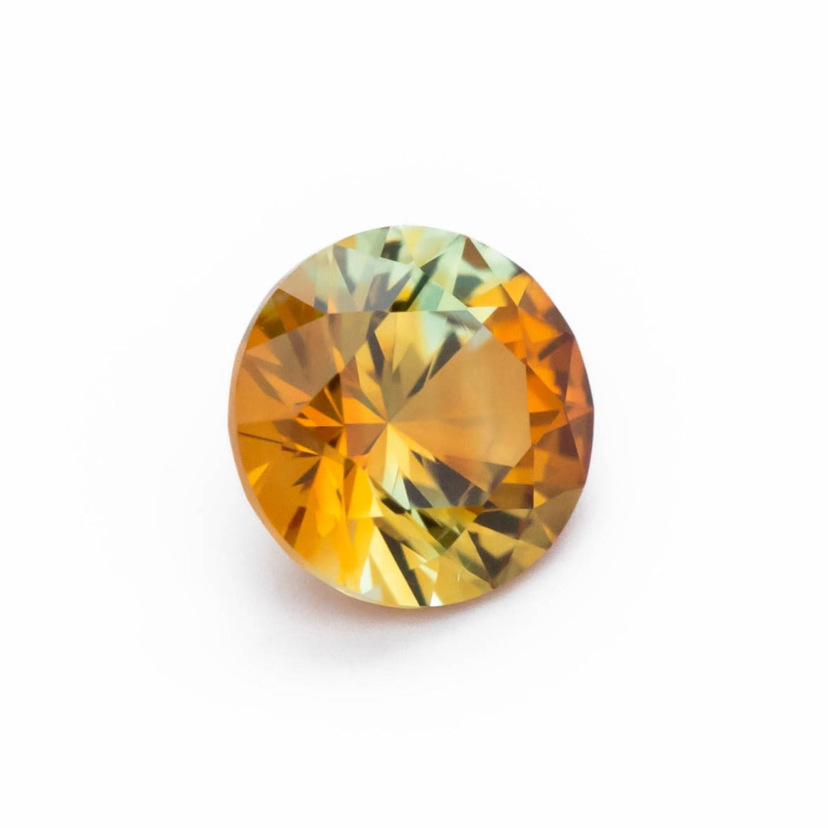 PSH0507 orange montana sapphire  round brilliant