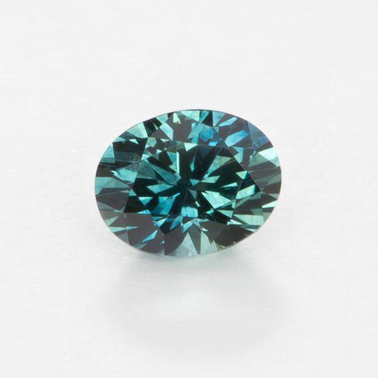 PSH0523 blue green oval montana sapphire