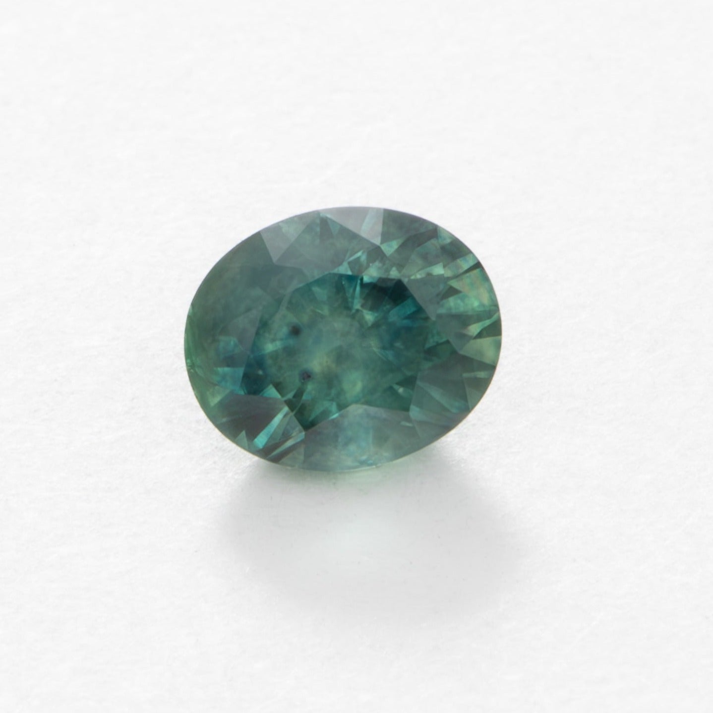 PSH0530 blue green oval montana sapphire