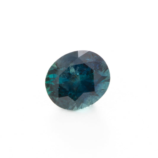 PSH0706 blue green oval montana sapphire