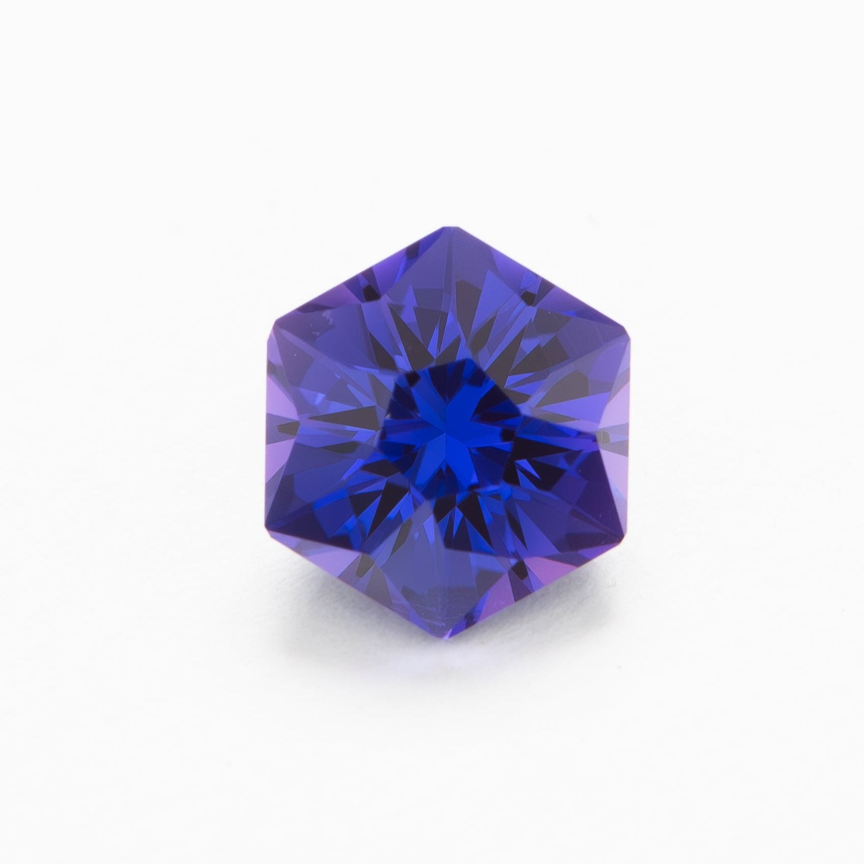 purple lab sapphire hex cut cosmos