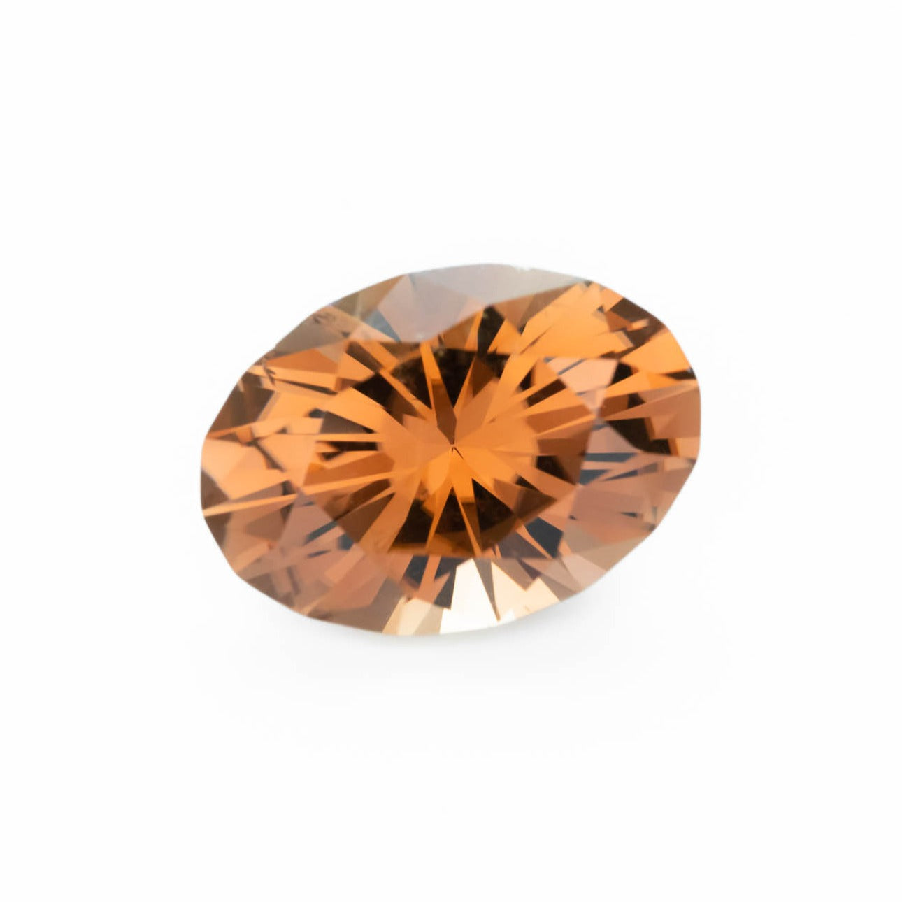 oval peach tourmaline