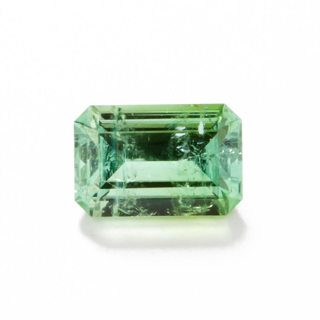 tl0116 light green step cut tourmaline