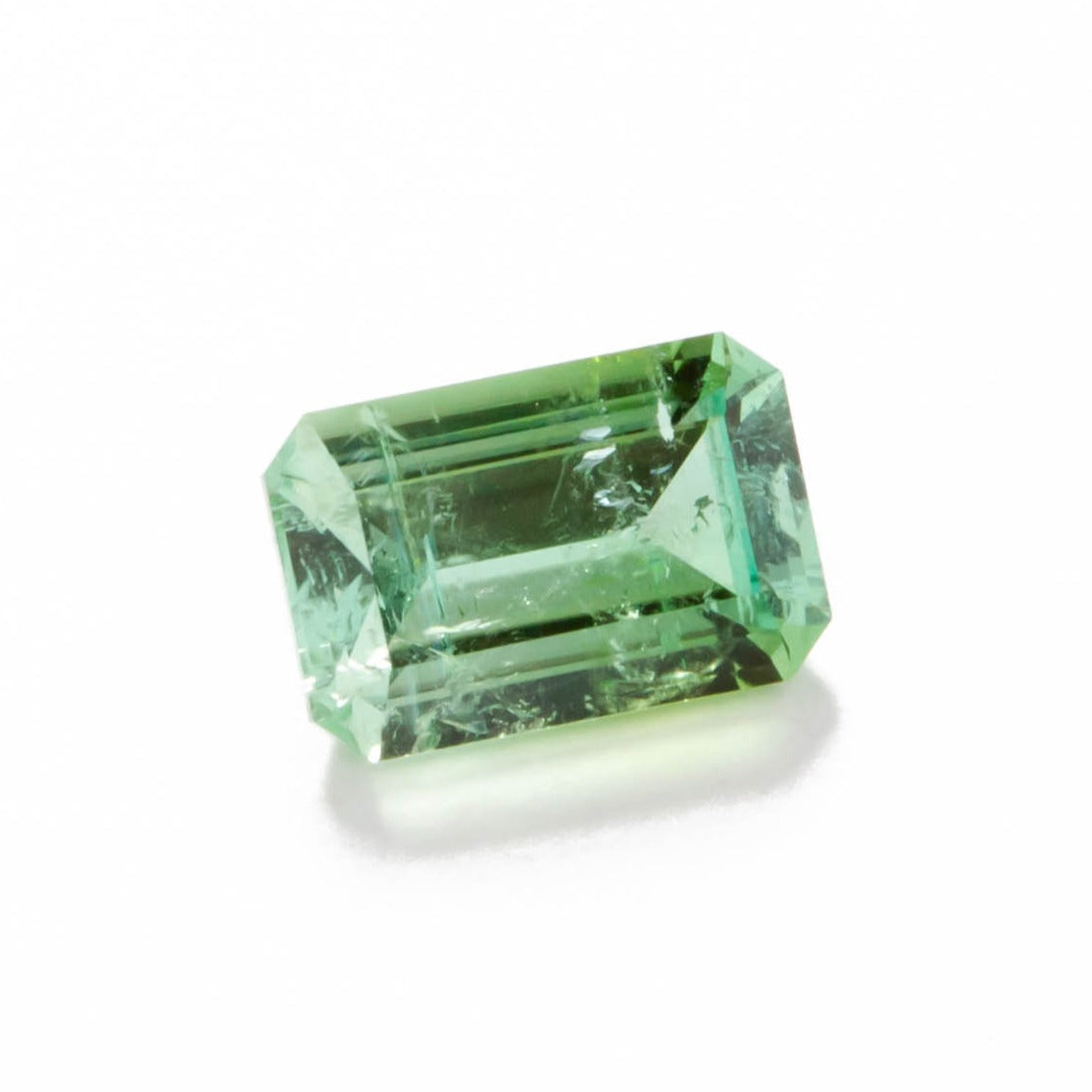 tl0116 light green step cut tourmaline