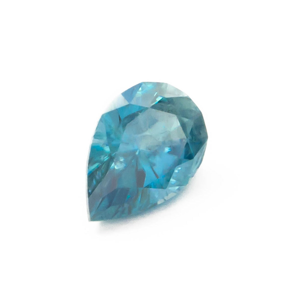 ZR0116 blue cambodian zircon pear