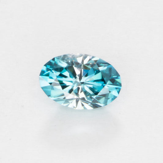 ZR0122 blue cambodian zircon oval