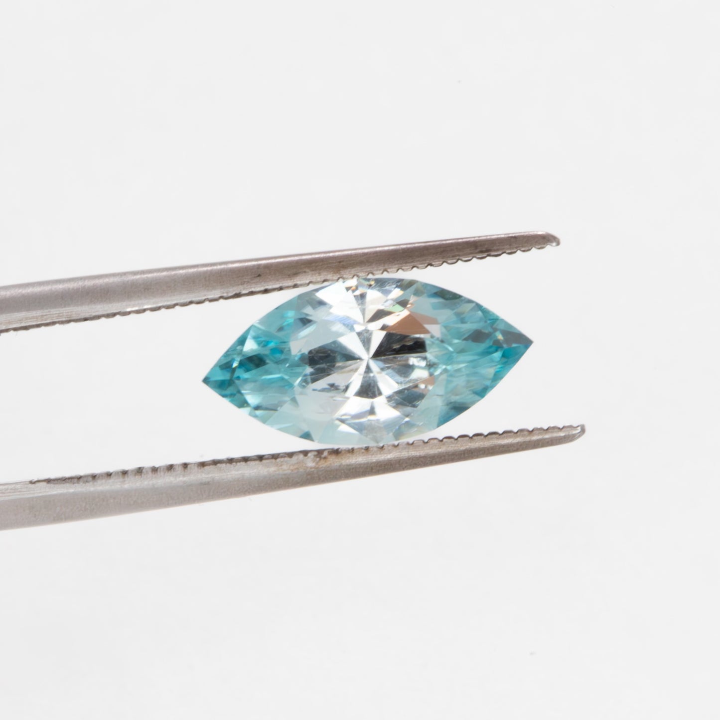 ZR0126 light blue cambodian zircon marquise