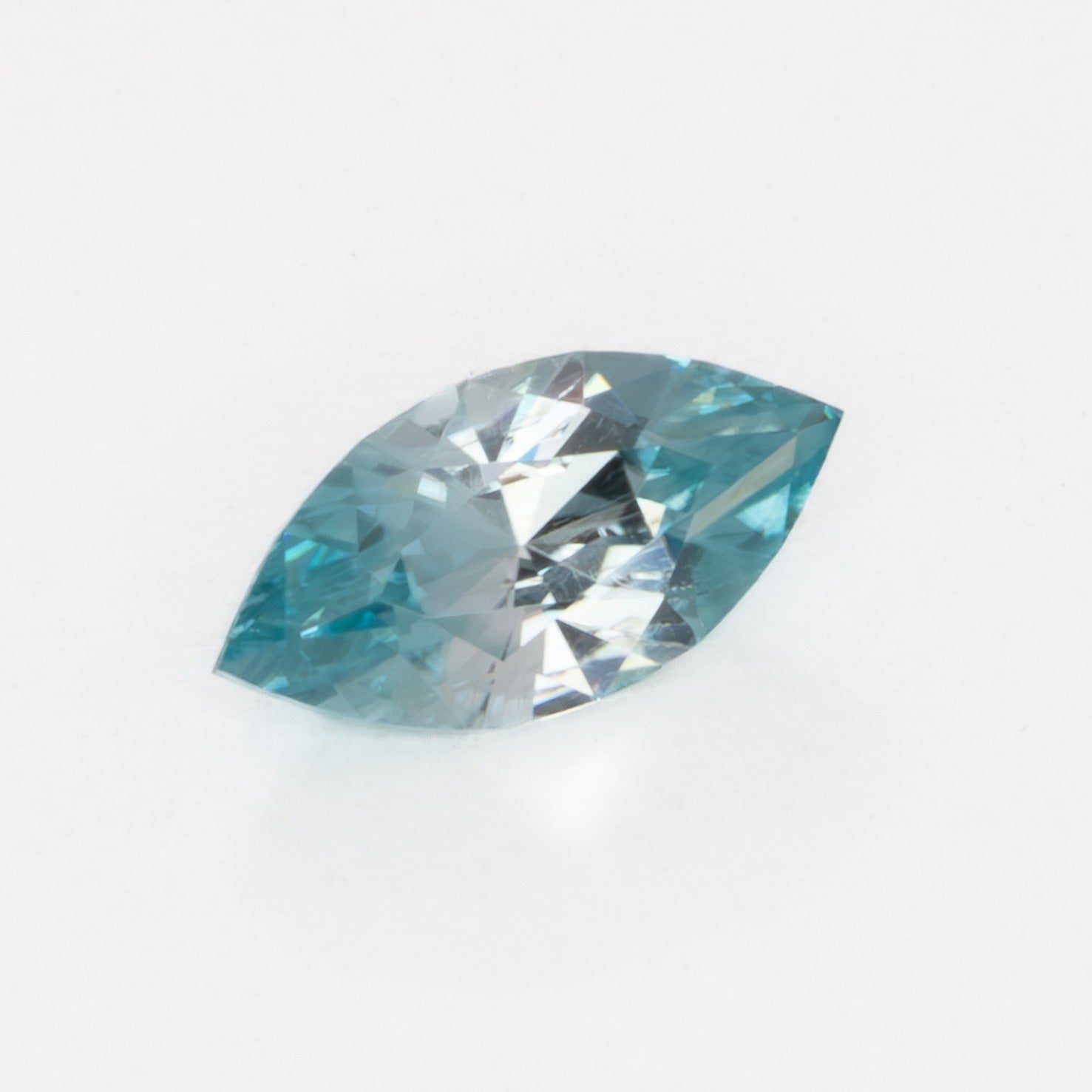 ZR0126 light blue cambodian zircon marquise