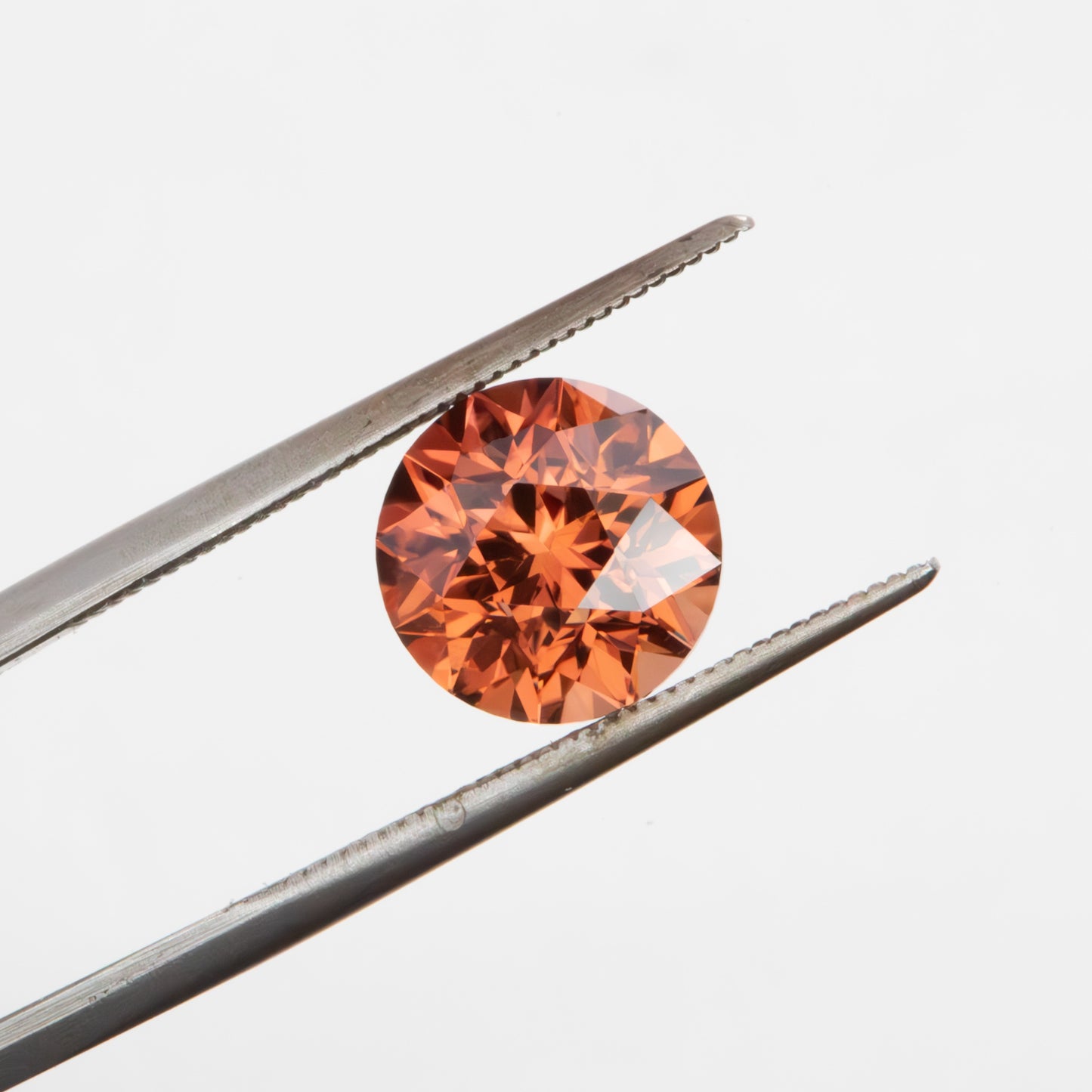 ZR0133 copper orange zircon round