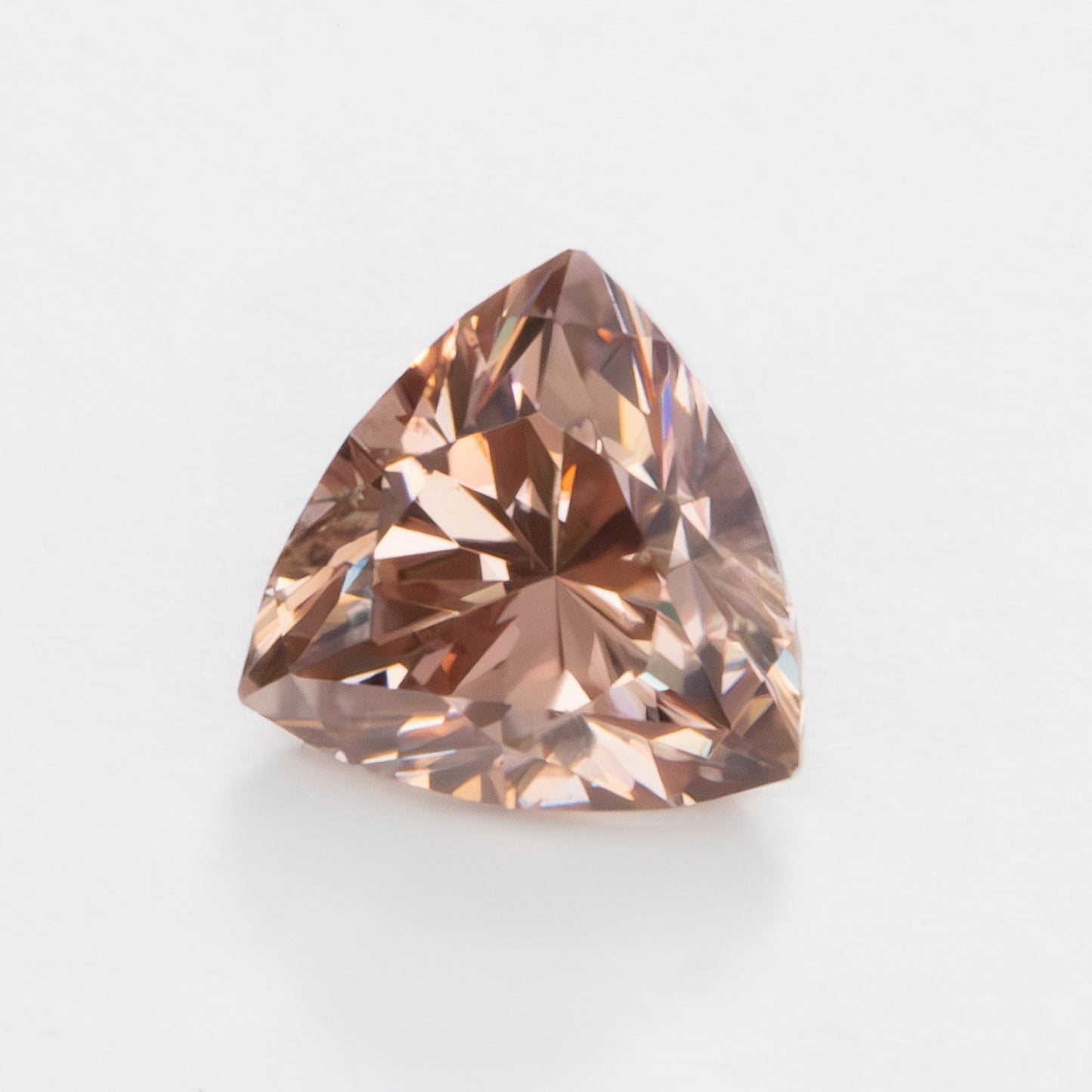 ZR0134 peach champagne zircon trillion