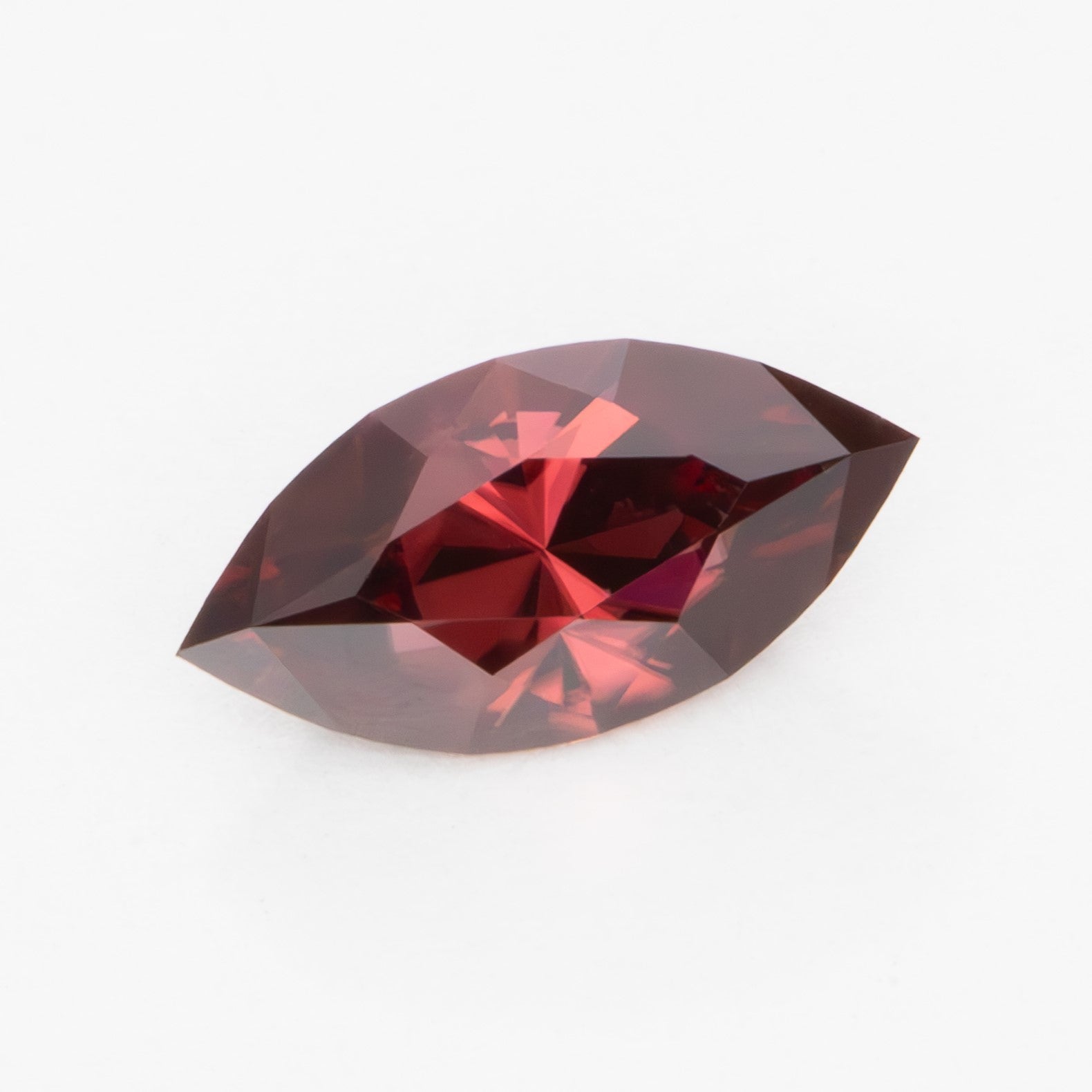 ZR0129 red zircon marquise