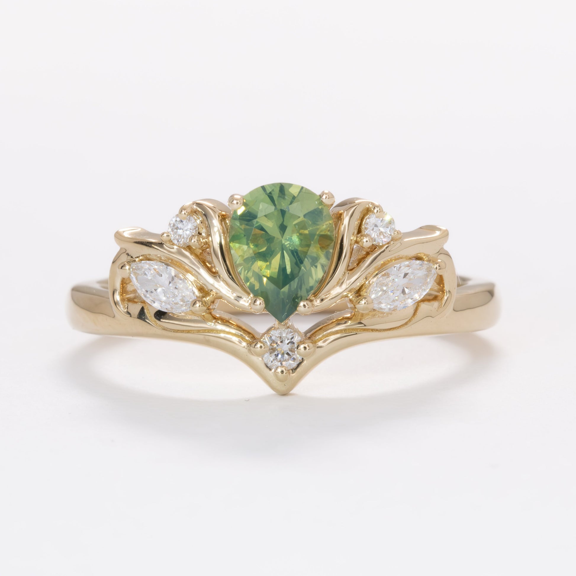 adira nature inspired engagement ring