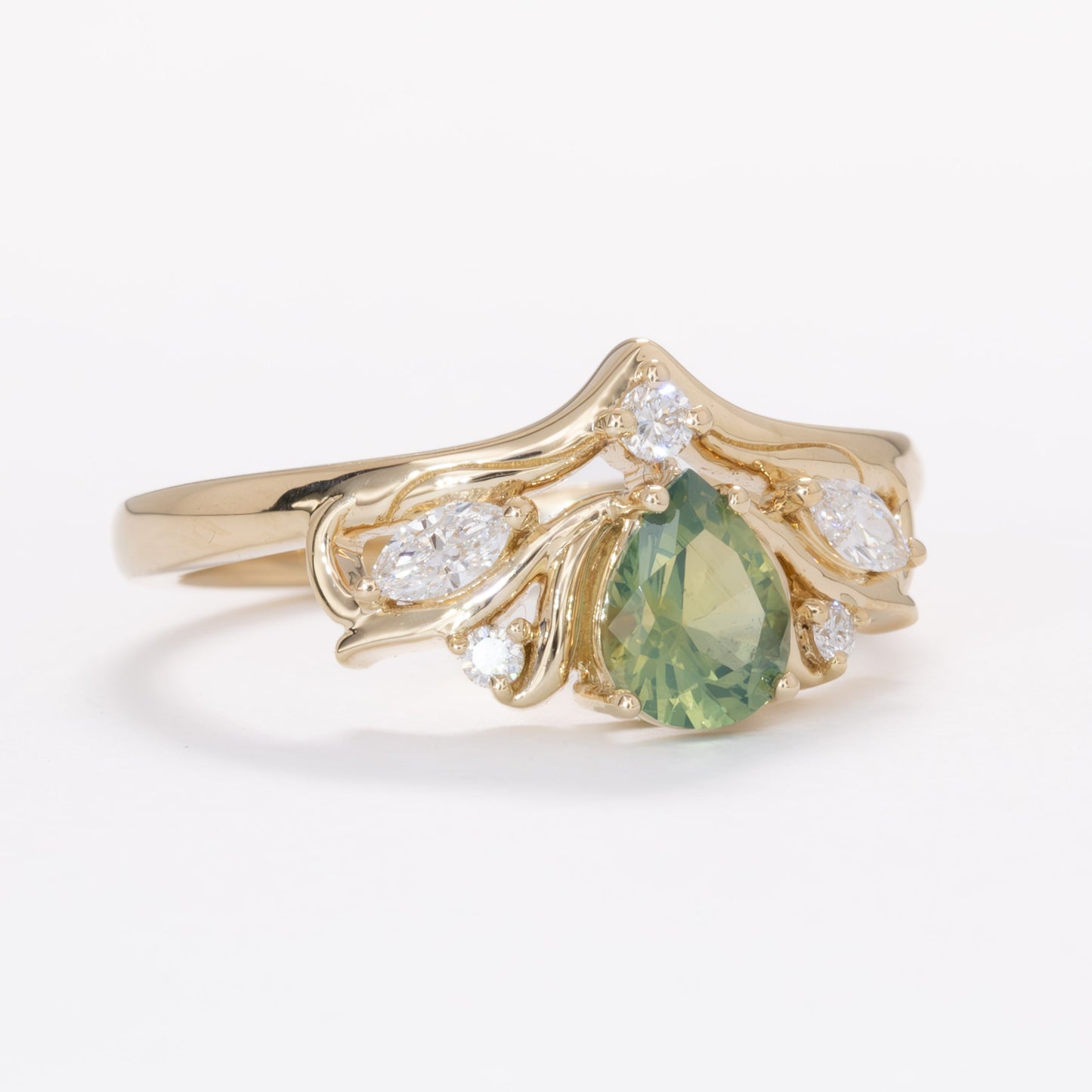 adira nature inspired engagement ring