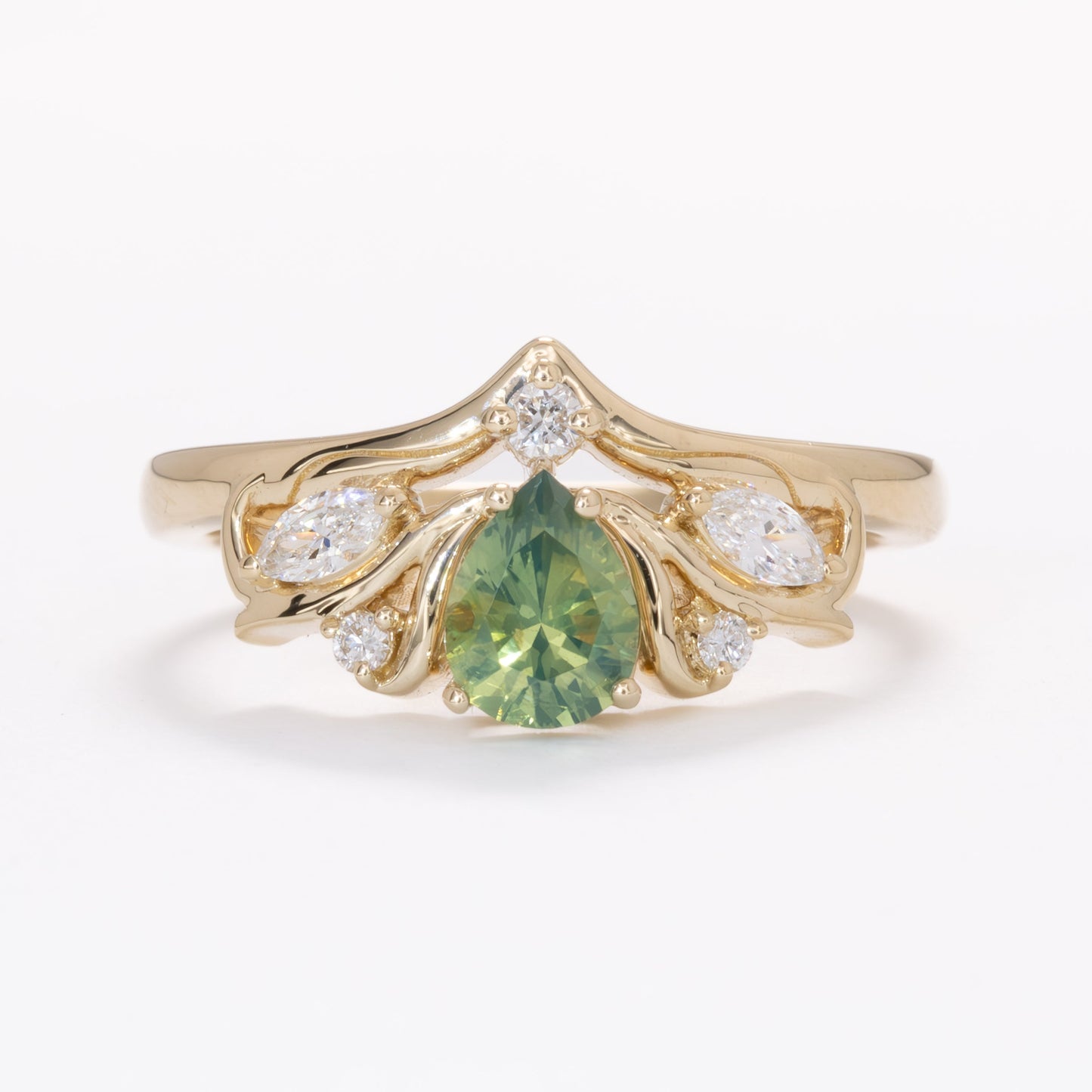 adira nature inspired engagement ring