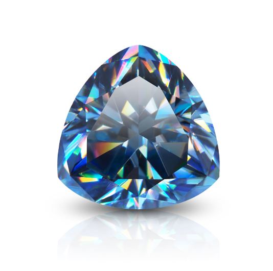 BRILLIANT TRILLION BLUE MOISSANITE