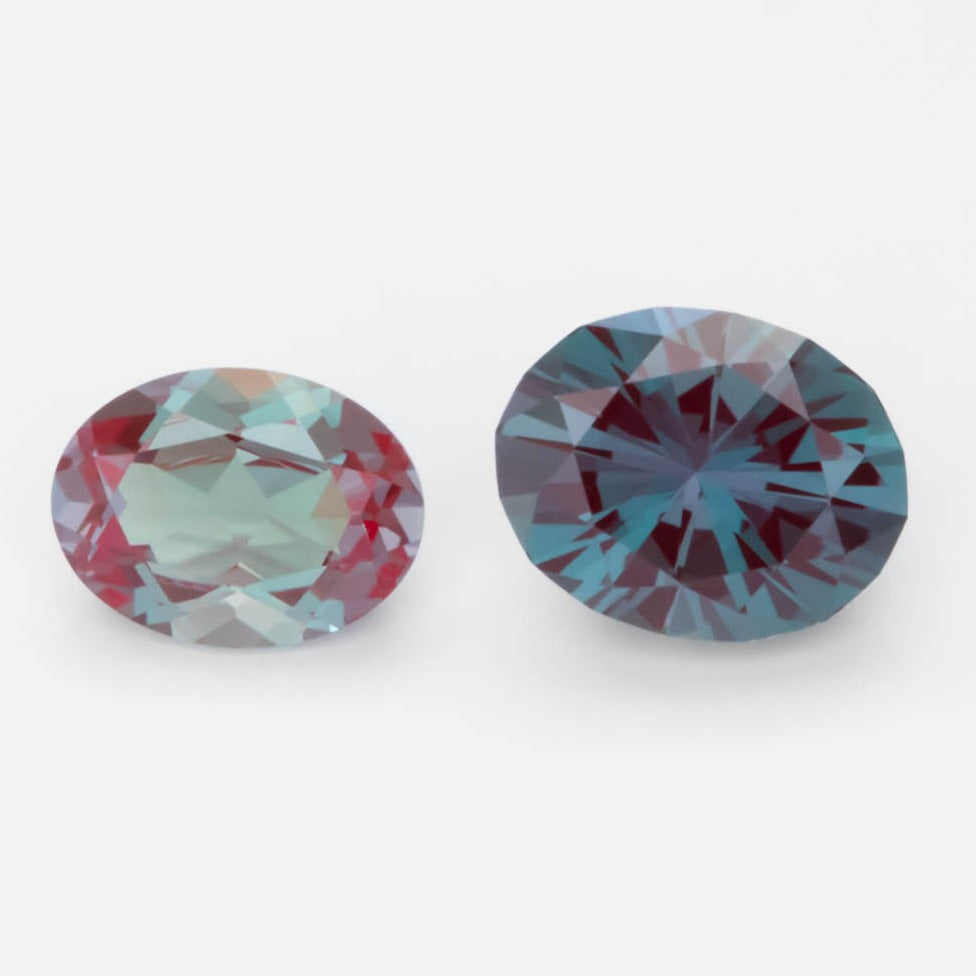 commercial and precision cut lab alexandrite