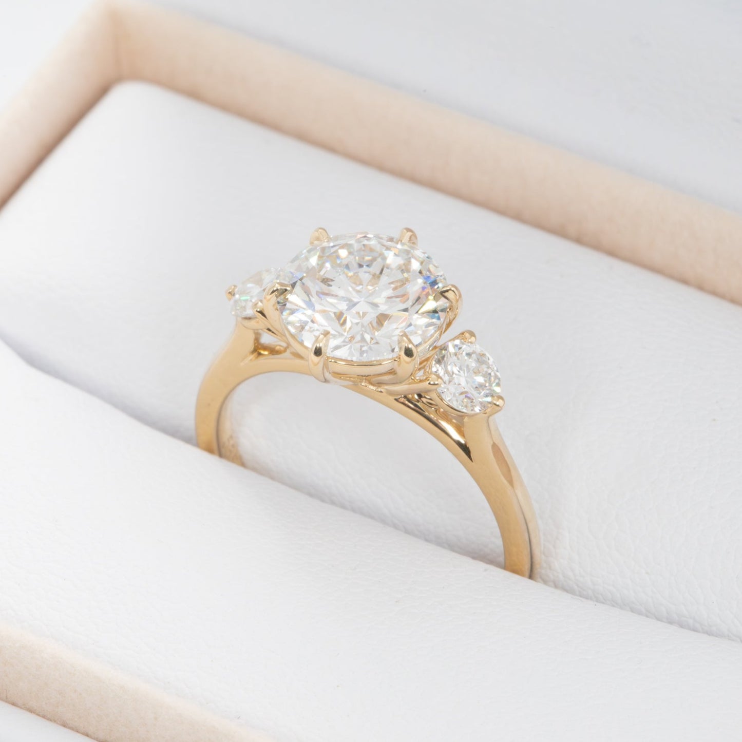 inara engagement ring with lab diamond