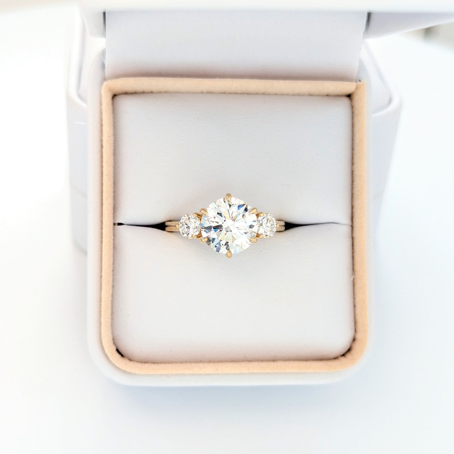 inara engagement ring with lab diamond