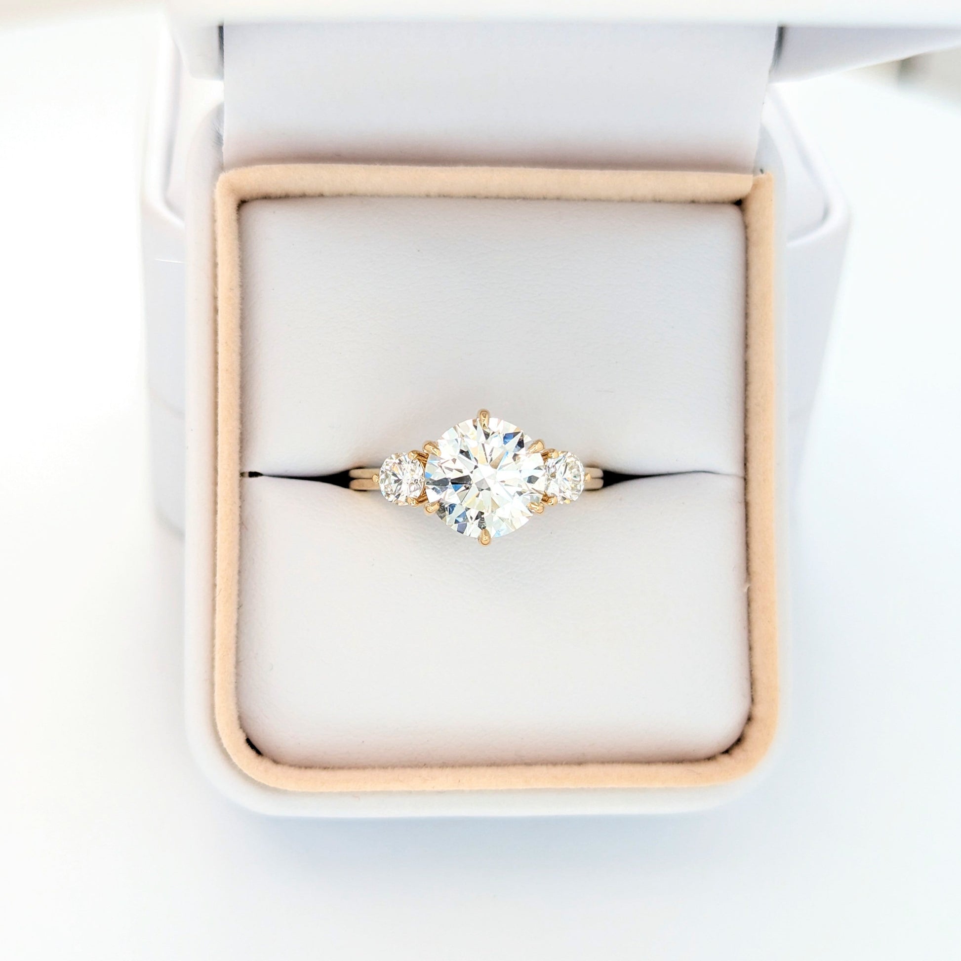 inara engagement ring with lab diamond