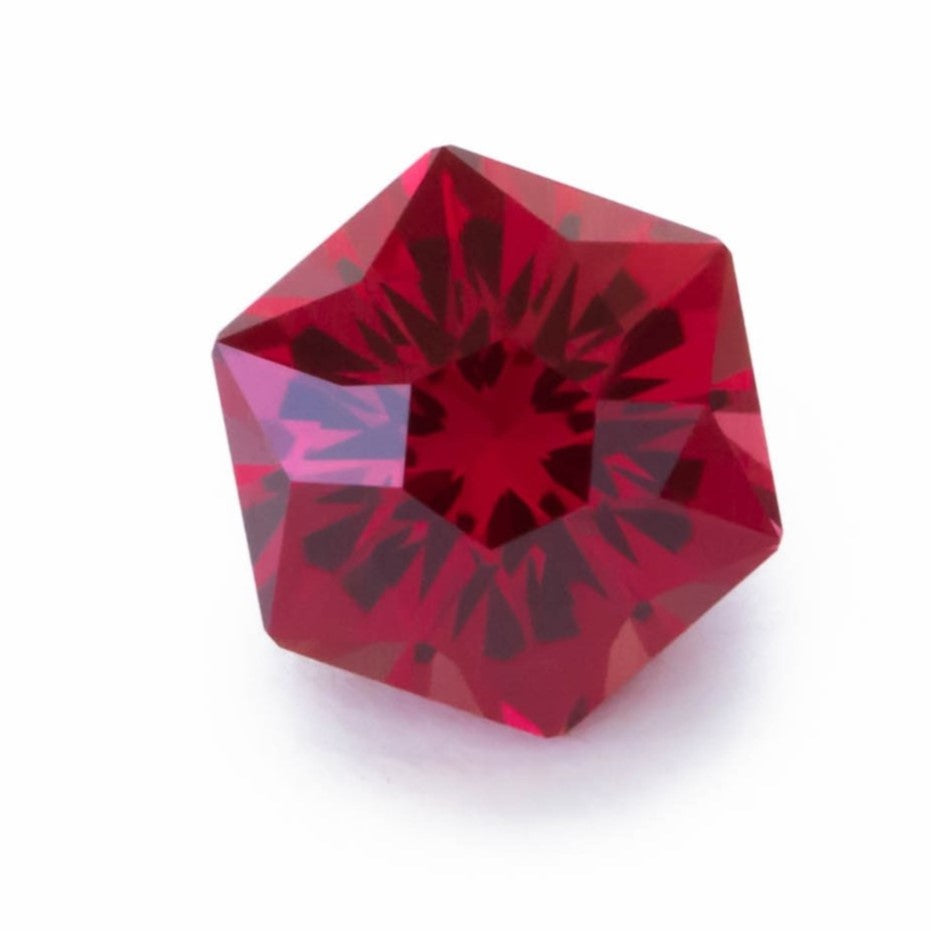 lab ruby hex cut cosmos