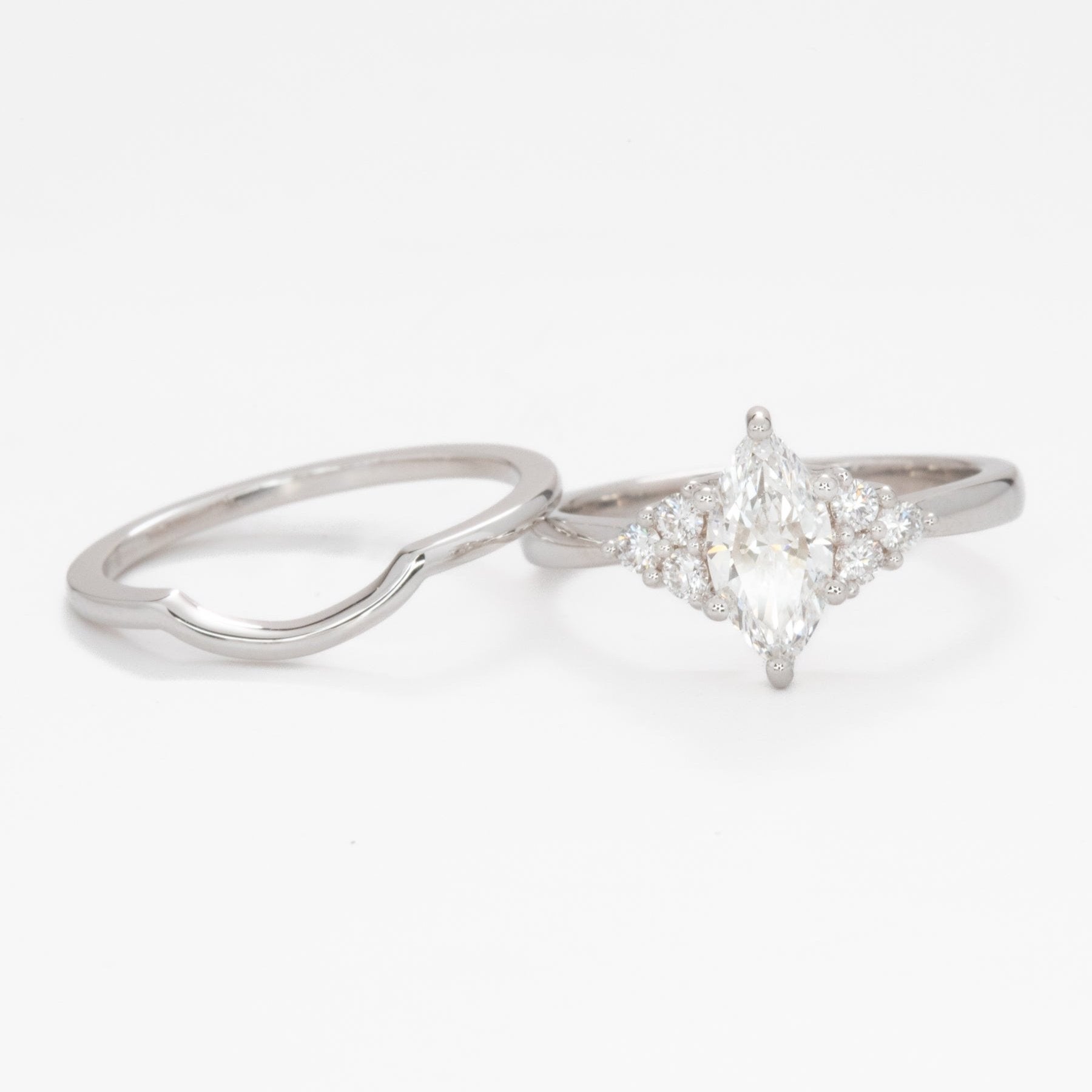 linnea ring with lab diamond marquise