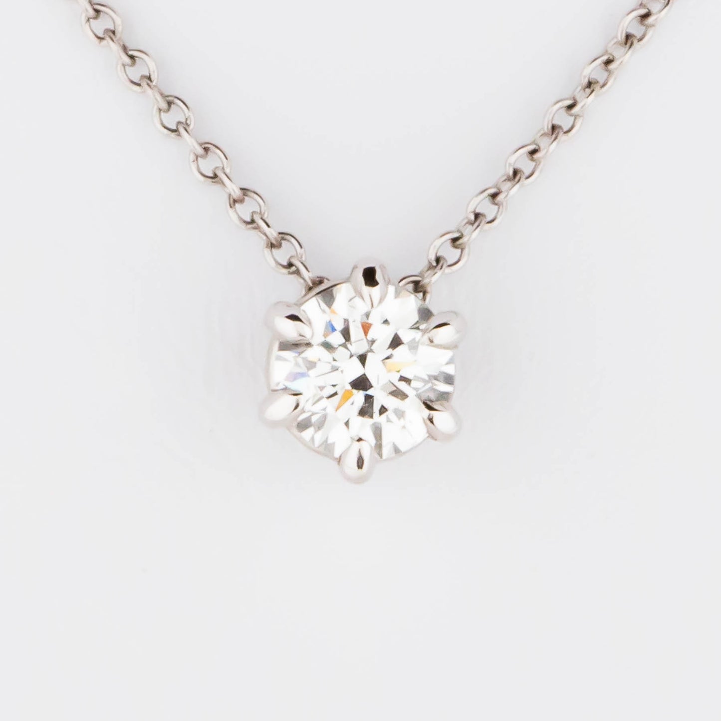 luca necklace in white gold with lab diamond