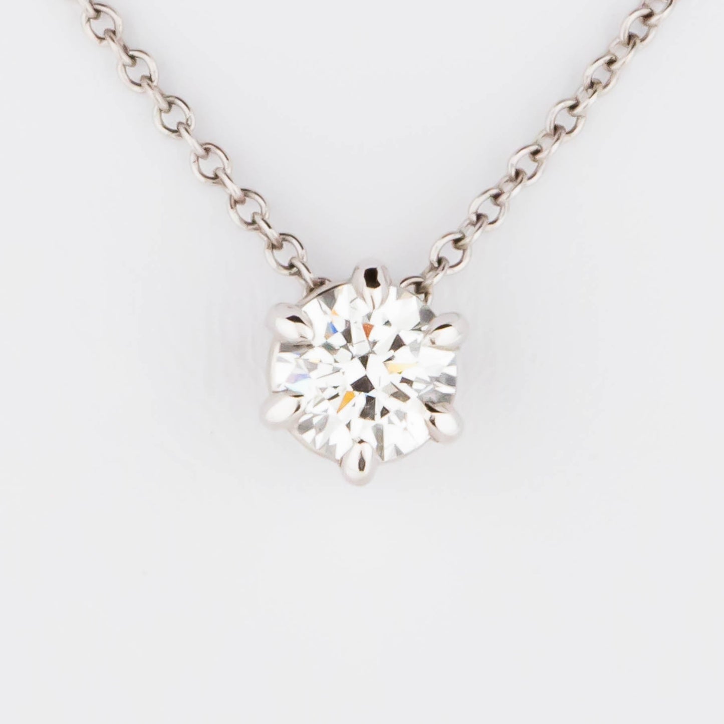 luca necklace in white gold with lab diamond