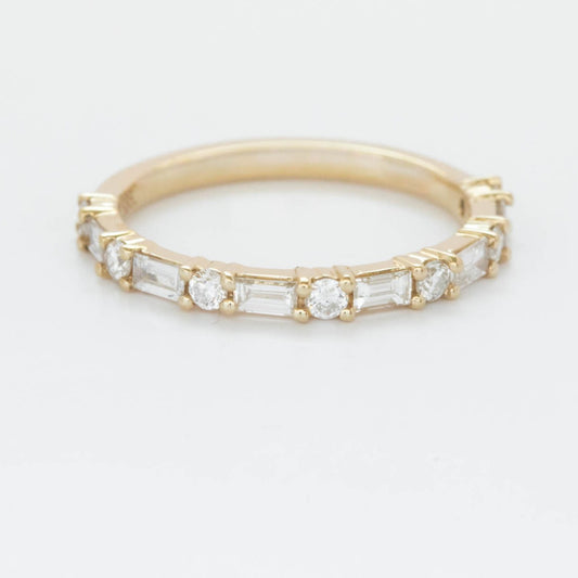 mirage wedding band with lab diamonds