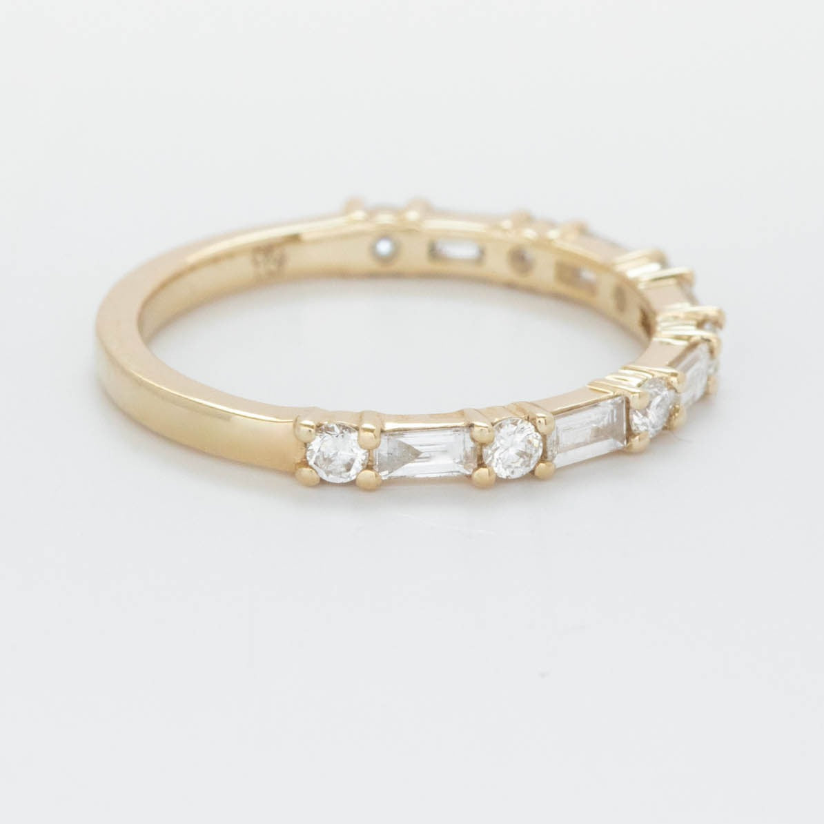 mirage wedding band with lab diamonds